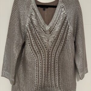 Banana Republic Metallic V-Neck Sweater